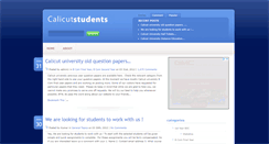 Desktop Screenshot of calicutstudents.in